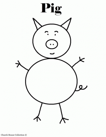 Pigs Coloring Sheet Cake Ideas And Designs 152344 Cute Pig 