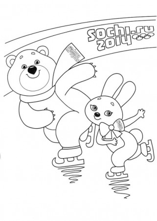 coloring pages olympiad coloring pages olympic mascots sochi 2014 