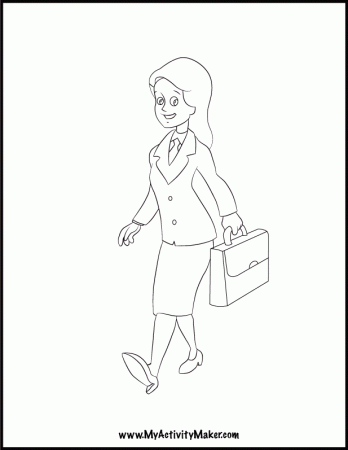 Business Business People Colouring Pages
