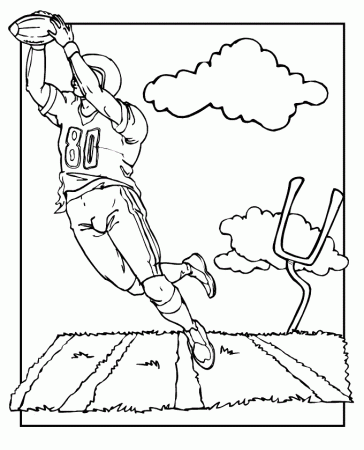 Free Coloring Pages Of Football