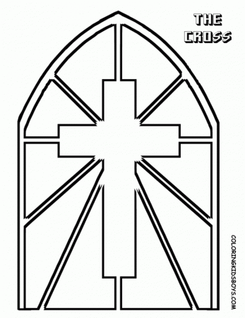 Sunday School Coloring Pages Roman Cross Template Cross Coloring 