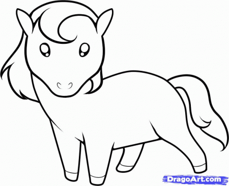 Horse Drawings For Kids Step By Step Images & Pictures - Becuo