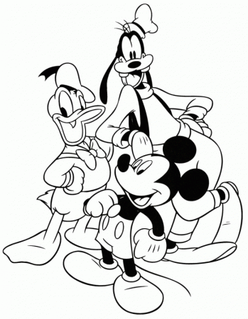 Mickey Mouse Coloring Pages Mickey Mouse Gang Coloring Pages 