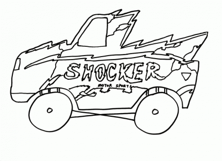 Pin Monster Truck Coloring Pages Print Cake Pinterest 248022 