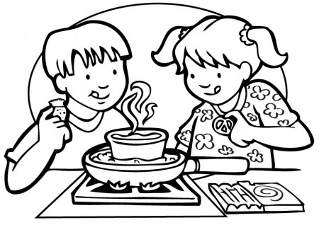 Cooking Class Coloring Pages | Coloring Pages For Kids