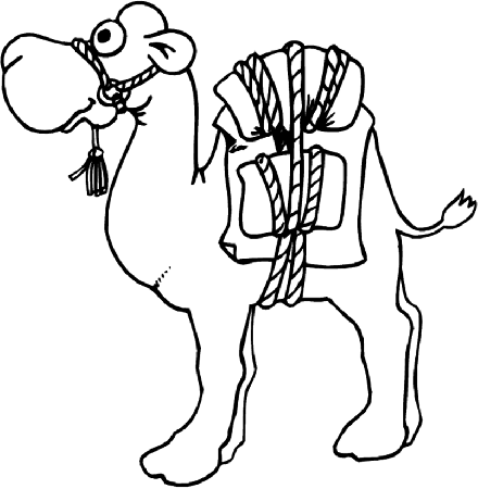 Camel Coloring Book | Coloring