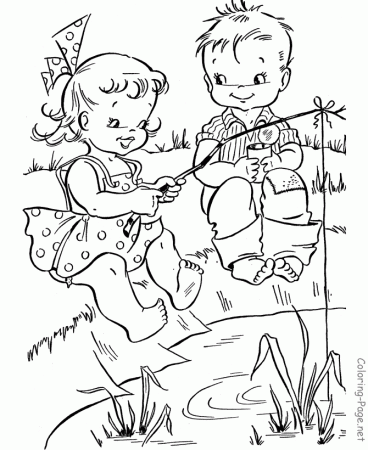 Summer Camp Coloring Pages To Print : Summer Camp Coloring Pages 
