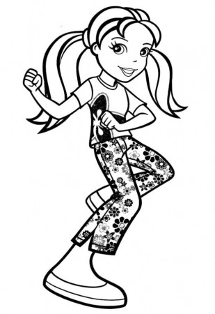 Polly Pocket Pretty Was Singing Coloring Pages - Polly Pocket 