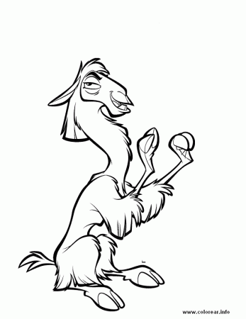 llama-1 the-emperors-new-groove PRINTABLE COLORING PAGES FOR KIDS.