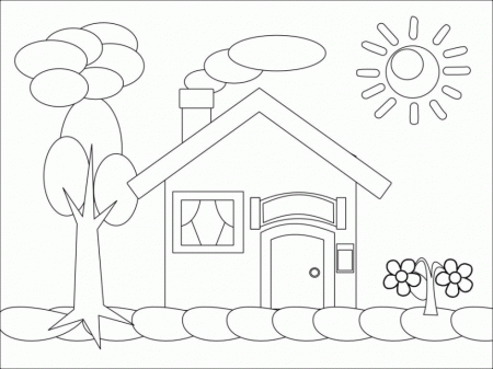 Gingerbread House Coloring Pages Ideas ThoughtfulCardSender 286196 
