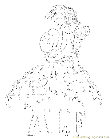 Coloring Pages Alf Coloring Page 001 (Cartoons > Others) - free 