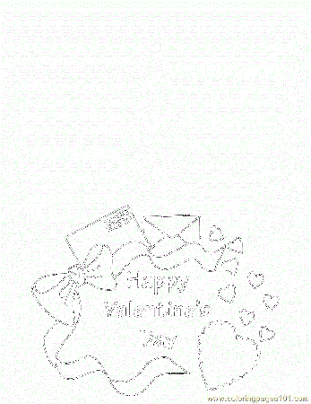 Coloring Pages Valentine Greeting Card 650x841 (Entertainment 
