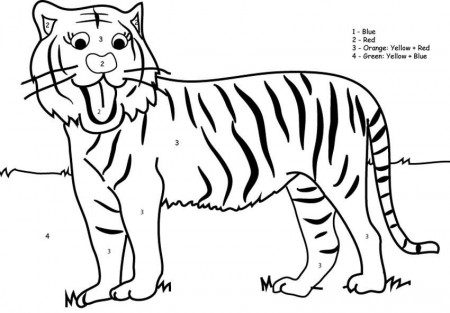 Tiger Coloring Pages For Kids - Coloring For KidsColoring For Kids