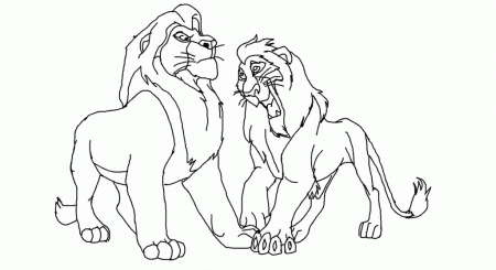 Animal Coloring How To Draw Scar From Lion King Step 7 How To Draw 