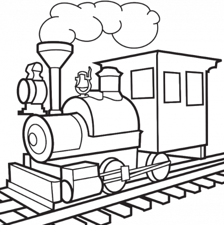 A Short Train Coloring Pages - Transportation Coloring Pages 