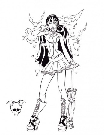 Coloring Pages Monster High Printable Coloring Pages For Kids 