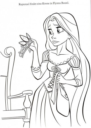 Princess Rapunzel Coloring Pages Princess Rapunzel Colouring 