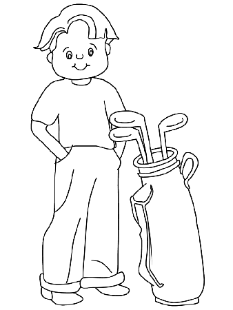 Golf coloring pages 9 / Golf / Kids printables coloring pages