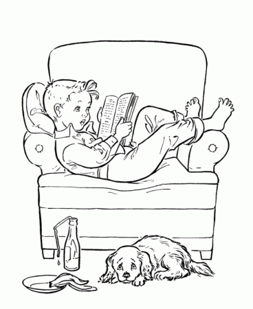 coloring page of a book Coloring for Kids Coloring Download 15970 