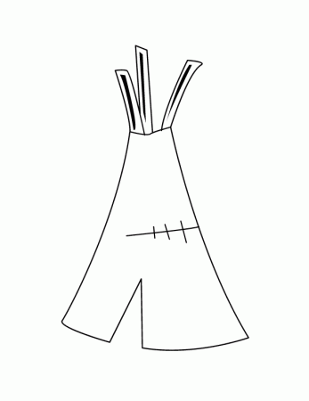 teepee Colouring Pages (page 2)
