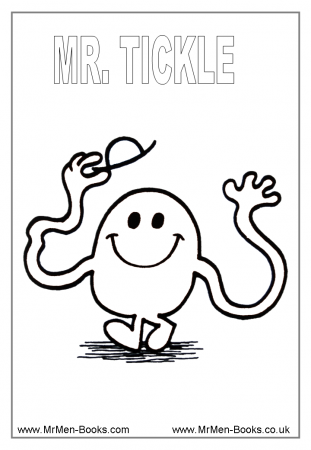 Mr. Men CHARACTERS Colouring Pages