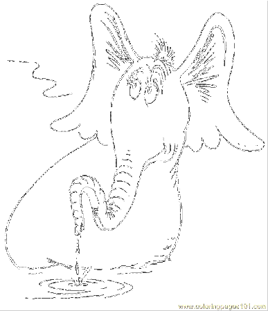 HORTON THE ELEPHANT Colouring Pages