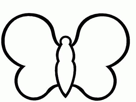 Pix For > Butterfly Stencil Template