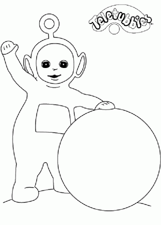 tubbies Colouring Pages