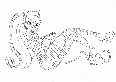 Printable Toralei Stripe Coloring Pages - Monster High Coloring 