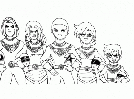 zeo power rangers Colouring Pages