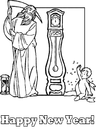 New Year Coloring Pages (4) - Coloring Kids