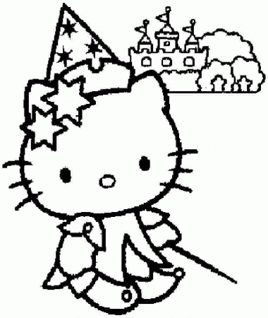 Free Printable Cartoon Hello Kitty Colouring Pages For Toddler #