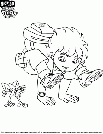 Diego Coloring Pages 2