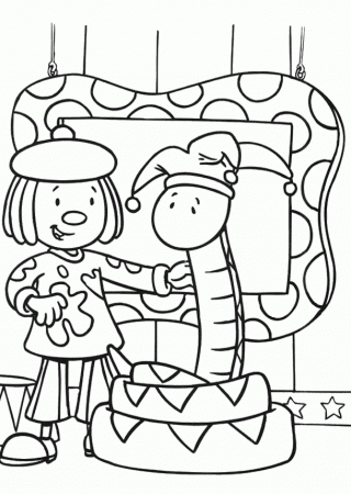 Jojo The Happy Circus Coloring Pages - Jojo Circus Coloring Pages 