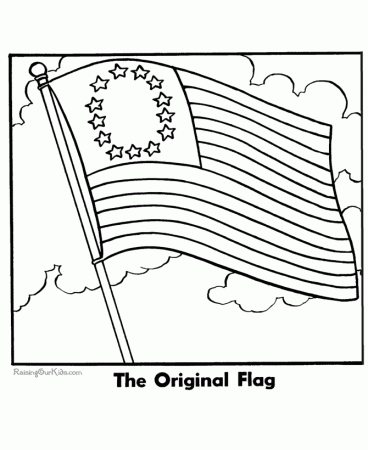 American Flag Coloring Page Wallpapers