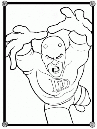 free daredevil coloring pages for kids | Great Coloring Pages