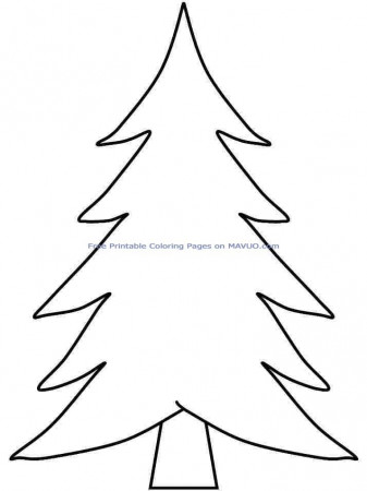Coloring Sheets Christmas Tree Printable Free For Kindergarten 