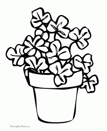 Shamrock coloring pages - 003