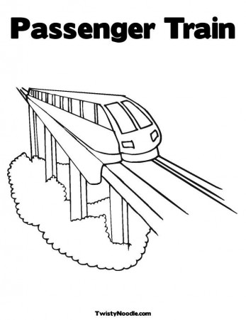 amtrak train Colouring Pages