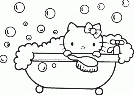 Hello Kitty Easter Coloring Pages - Free Coloring Pages For 