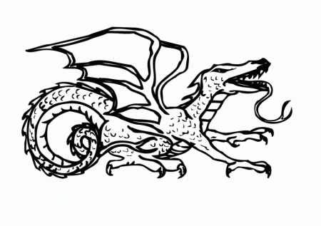 Animal Coloring Free Printable Dragon Coloring Pages For Kids Cute 