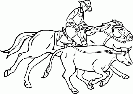 digital dunes: Printable Free Rodeo Cowboy Coloring Pages to 
