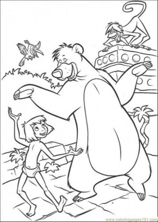 Mowgli And Baloo Coloring Pages 505 | Free Printable Coloring Pages