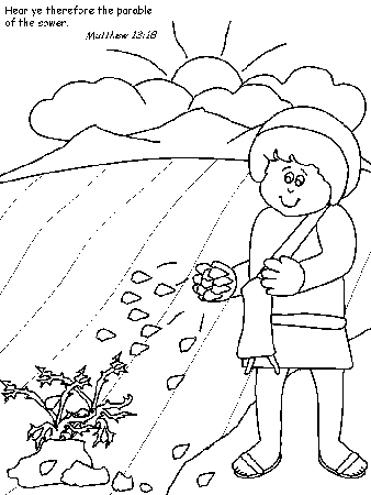 Jesus Parablesower Bible Coloring Pages & Coloring Book