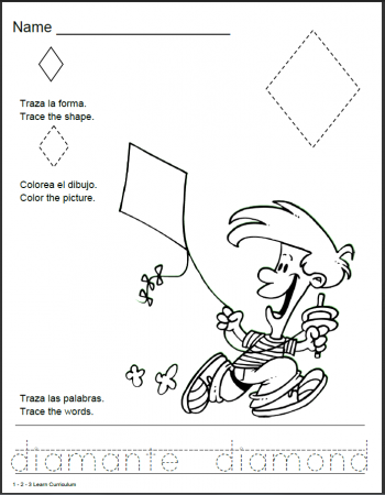 Worksheet With Shapes Bilingual - Category - Page 39