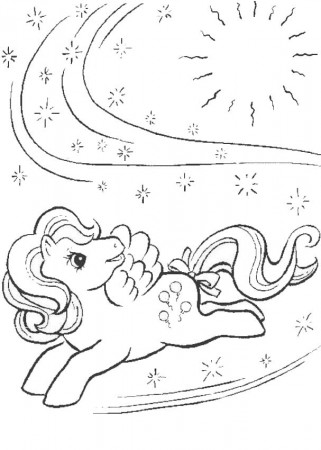 MY LITTLE PONY coloring pages - My Little Pony in a magic world