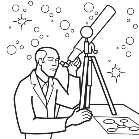 space telescope Colouring Pages (page 2)