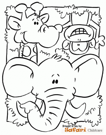 Safari Animals Coloring Pages Coloring Pages Of Safari Animals 
