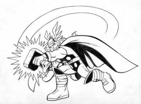 Thor superhero squad coloring pages | Coloring Pages