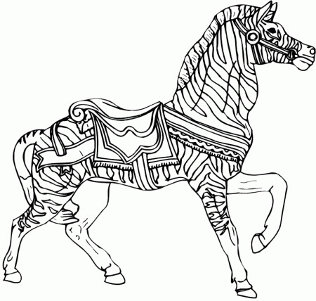 Zebra lines Colouring Pages